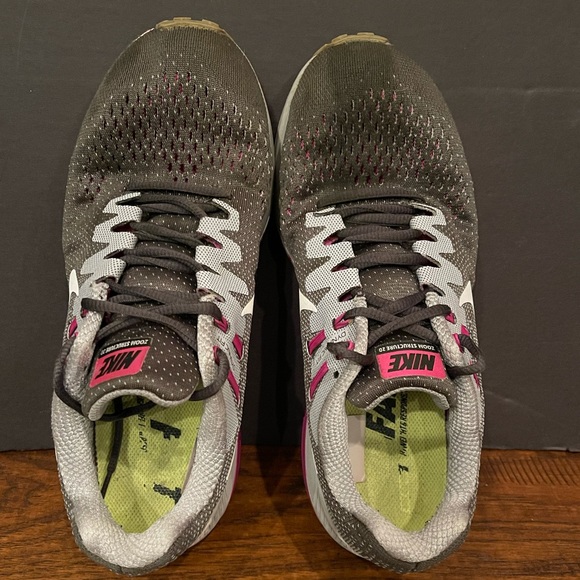 Nike Zoom Structure 20 Grey Pink Sneakers - Picture 8 of 10